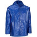 A blue Tingley Iron Eagle hooded jacket.