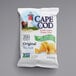 A case of 56 bags of Cape Cod Less Fat Original Sea Salt Kettle Cooked Potato Chips.