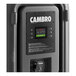 A close-up of a Cambro Pro Cart Ultra Tall Pan Carrier in charcoal gray.
