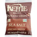 A case of 24 bags of Kettle Brand sea salt potato chips.