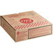 A white cardboard box with red text reading "Eli's Cheesecake White Chocolate Raspberry Cheesecake"