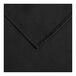 A black fabric square with a stitched edge.
