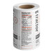A roll of Tractor Strawberry Dragonfruit 12 oz. food labels with a white background.