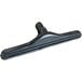 A black plastic floor tool with a black scalloped edge and black handle.