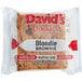 A package of David's Cookies individually wrapped blondie brownies.