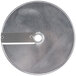 A Robot Coupe 3/16" Slicing Disc, a circular metal disc with a knife on it.
