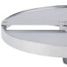 A Robot Coupe 3/16" stainless steel slicing disc with a metal handle.