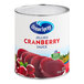 A can of Ocean Spray jellied cranberry sauce with a label.
