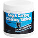 A white container of National Chemicals Inc. Craft Meister Keg & Carboy Cleaning Tablets with a blue label.