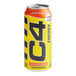 A yellow and orange C4 Energy drink can.