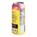 A yellow and white C4 Energy drink can with pink and yellow labels.