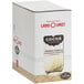 A white Land O Lakes box with French Vanilla and Chocolate Cocoa Mix packets inside.