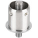 A Manitowoc stainless steel leg with a screw.