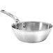 A de Buyer stainless steel saute pan with a handle.