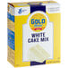 A white box of Gold Medal White Cake Mix.