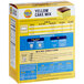 A yellow and blue box of Gold Medal Yellow Cake Mix with instructions.