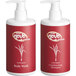 A case of 20 Noble Eco Novo Natura conditioning shampoo and body wash bottles with red and white labels.