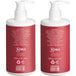 A case of 20 red and white Noble Eco Novo Natura Conditioning Shampoo and Body Wash bottles with white labels.