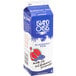 A blue and white carton of Island Oasis Blueberry Pomegranate juice.