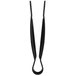 A black Thunder Group flat grip tongs with a curved design.
