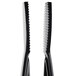 Two black Thunder Group polycarbonate flat grip tongs.