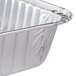 A close-up of a Durable Packaging foil cake pan.