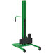 A green and black Valley Craft manual steel straddled universal lift on wheels.
