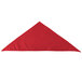 A red triangle shaped cloth.