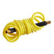 A yellow Assure Parts coiled air/water hose wrapped in a roll.