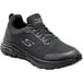 A pair of black Skechers Work Charles athletic shoes with alloy toe.