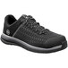 A black Timberland PRO Powerdrive men's safety shoe with laces.