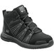 A black Timberland Pro hiker boot for men with grey accents.