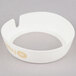 A white Tablecraft plastic collar with beige lettering reading "Lite French" 