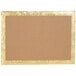 A brown cardboard with a gold border.