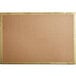 A brown cardboard board with gold trim.
