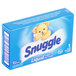 A blue box of Snuggle liquid fabric softener with a teddy bear on the label.