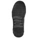 The black rubber sole of a Reebok Work Sublite women's athletic shoe.