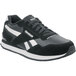 A pair of black and white Reebok Harman athletic shoes.