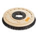 A Lavex 15" circular brush with black bristles and a black handle for a floor machine.