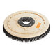 A white Lavex circular brush with black bristles for a floor machine.