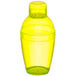 A yellow plastic Fineline Quenchers shaker with a lid.