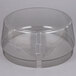 A clear plastic bowl with a clear lid.
