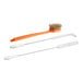 A Fryclone deep fryer cleaning brush kit with three brushes with orange handles and one with a white handle.