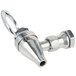 A Vollrath stainless steel spigot with a chrome handle.