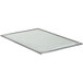 A white rectangular Eastern Tabletop glass board with a metal frame.