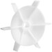A white plastic fan for a Main Street Equipment Galaxy Mixer.