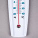A Taylor wall thermometer with a red and blue scale.