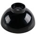 A black plastic bowl with a round base.
