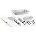 A Choice 20 piece chafing dish kit with utensils in a white box.