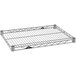 A Metro Super Erecta wire shelf with a wire rack on top.
